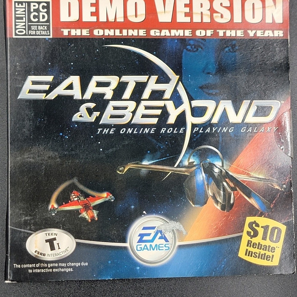 Earth & Beyond PC 2002 Demo CD NEW Sealed EA Westwood Studios Vintage